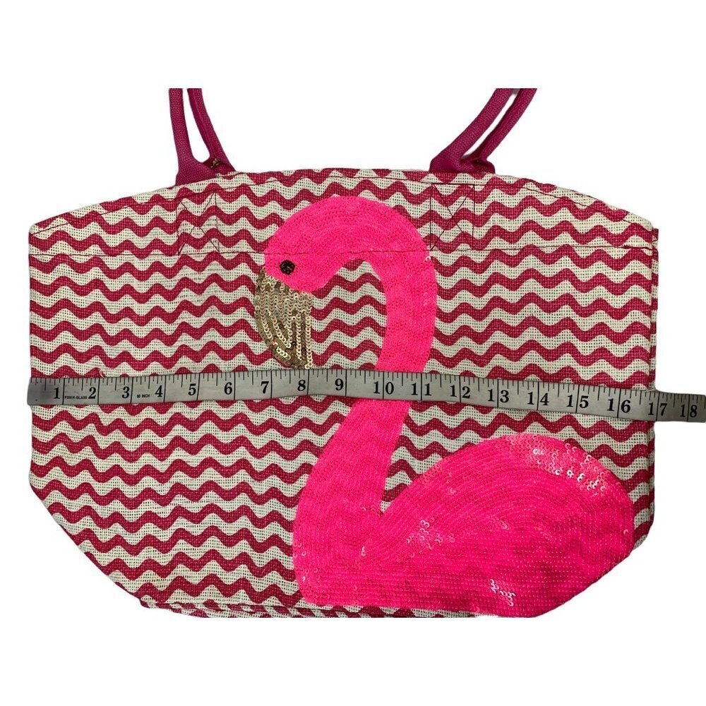 MudPie Women's Flamingo Large Bag - Picture 5 of 8